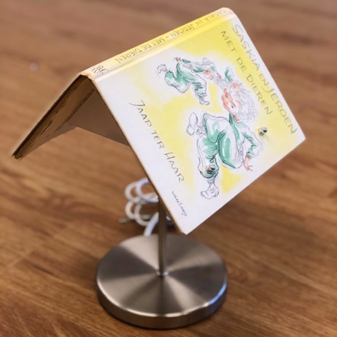Boekenwurm klein
lamp met boek
50 euro